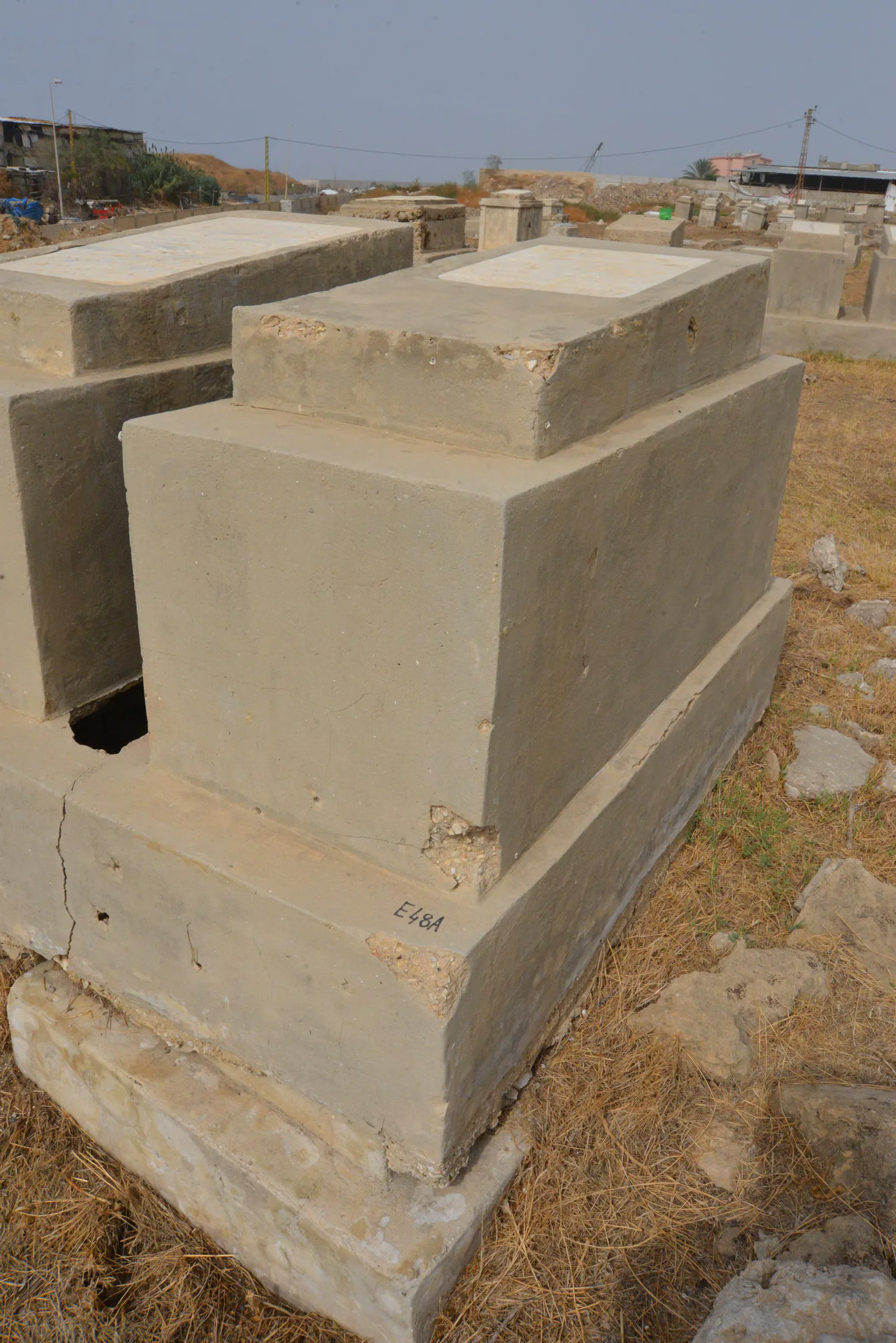 Tomb E48A for Simha NIGRI, photograph 5 at the Jewish Cemetery of Saida